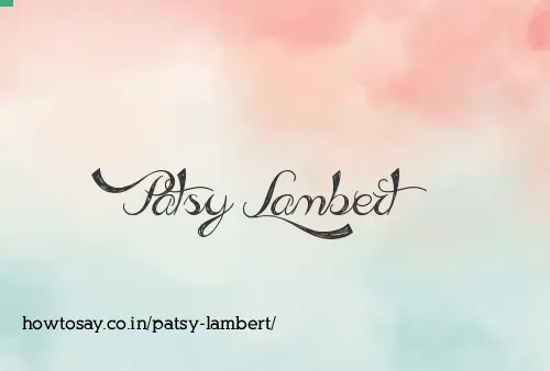 Patsy Lambert