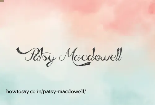 Patsy Macdowell