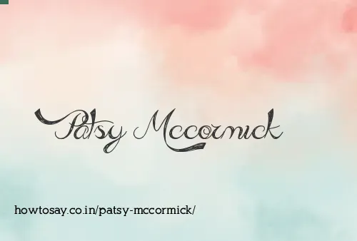 Patsy Mccormick
