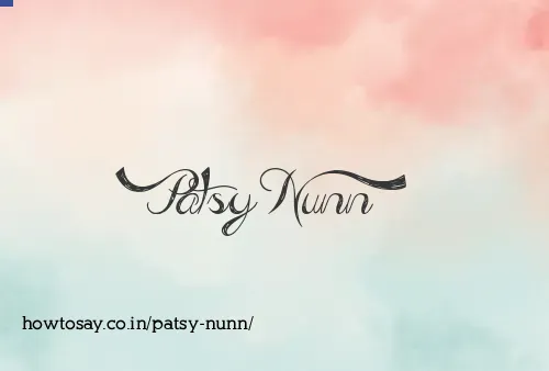 Patsy Nunn