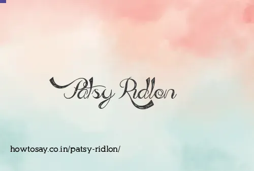 Patsy Ridlon