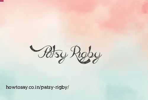 Patsy Rigby