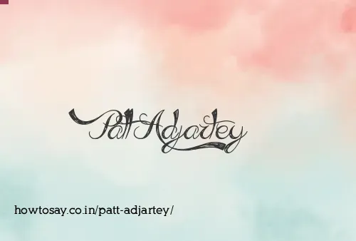 Patt Adjartey