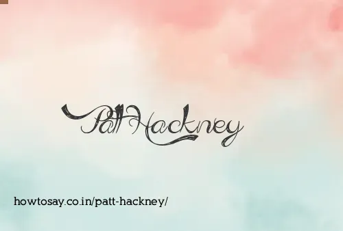 Patt Hackney