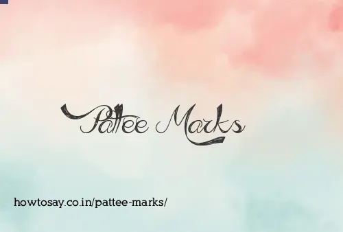 Pattee Marks