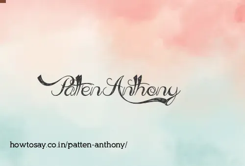 Patten Anthony