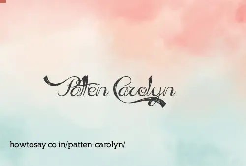 Patten Carolyn