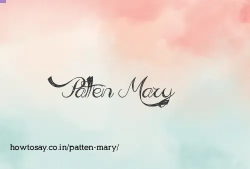 Patten Mary