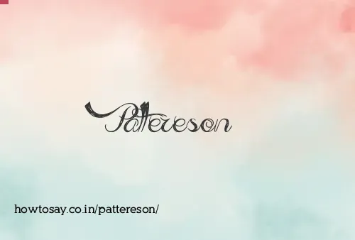 Pattereson