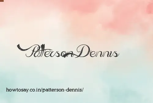 Patterson Dennis