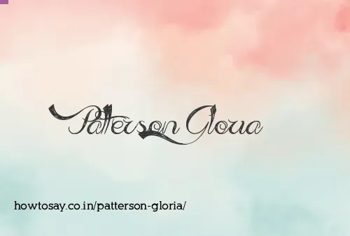 Patterson Gloria