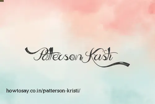 Patterson Kristi