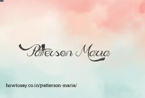 Patterson Maria