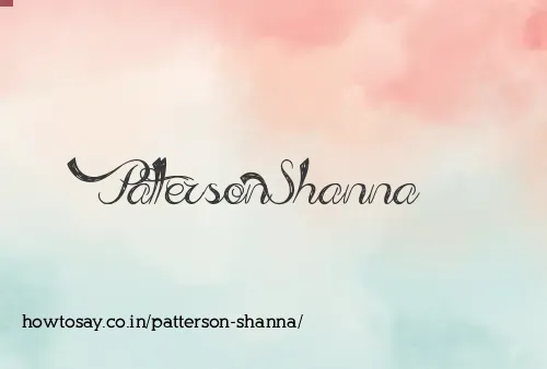 Patterson Shanna