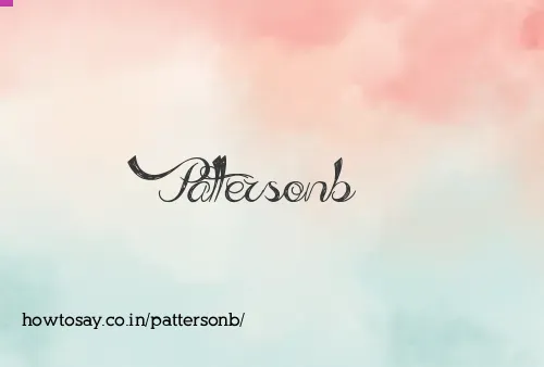 Pattersonb