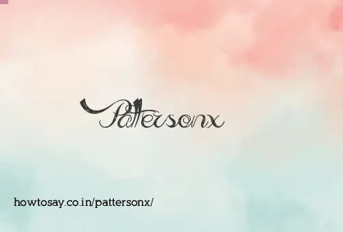 Pattersonx