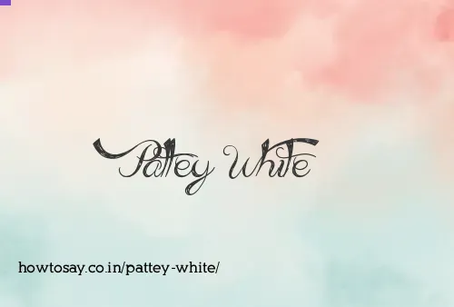 Pattey White