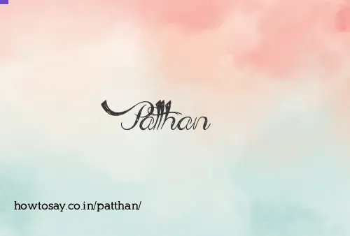 Patthan