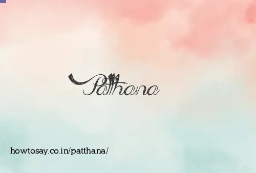 Patthana