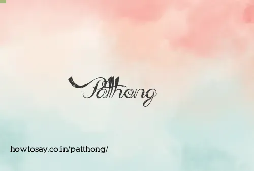Patthong