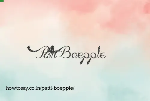 Patti Boepple