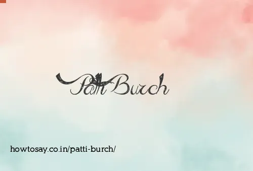 Patti Burch