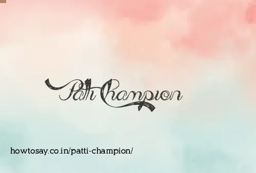 Patti Champion