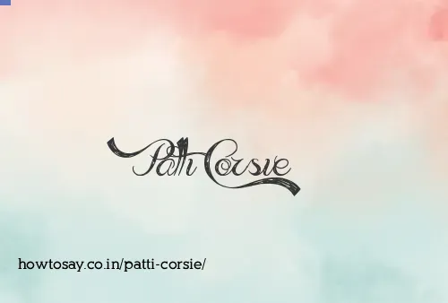 Patti Corsie