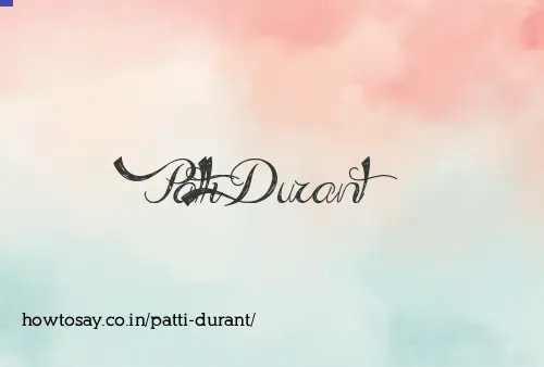 Patti Durant