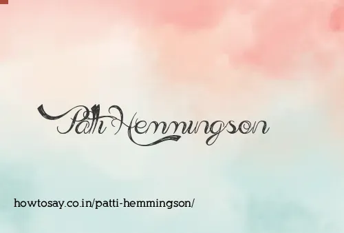 Patti Hemmingson