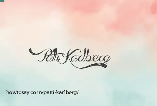 Patti Karlberg