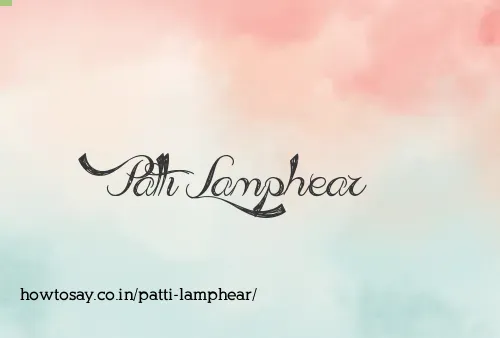 Patti Lamphear