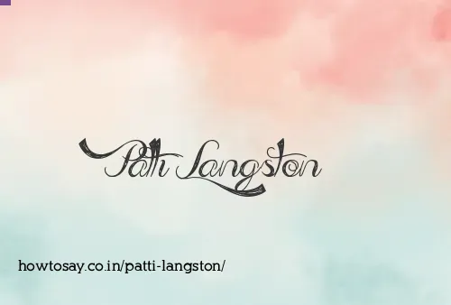 Patti Langston