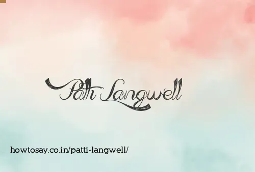 Patti Langwell