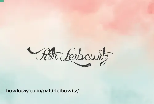 Patti Leibowitz