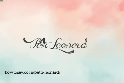 Patti Leonard