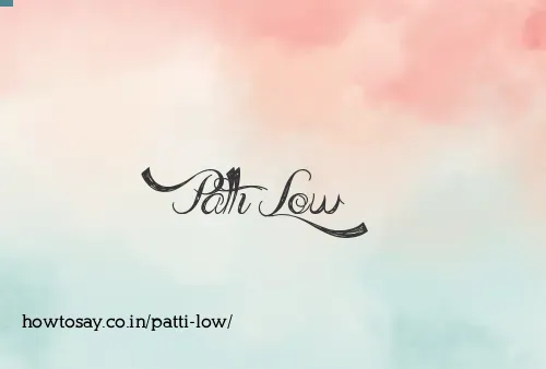 Patti Low