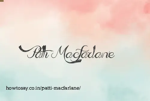 Patti Macfarlane
