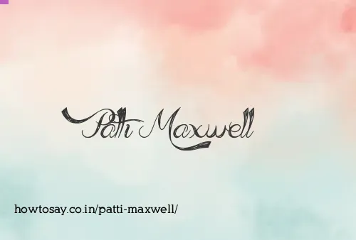 Patti Maxwell