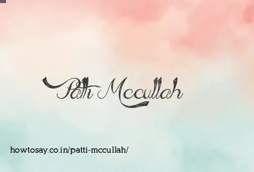 Patti Mccullah