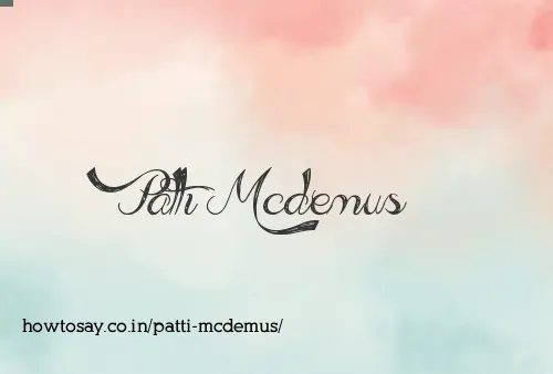 Patti Mcdemus