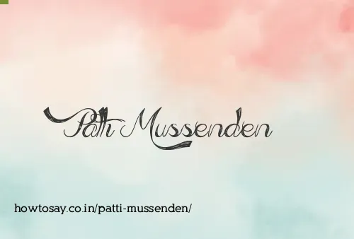 Patti Mussenden