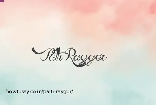 Patti Raygor