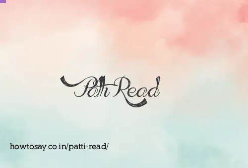 Patti Read