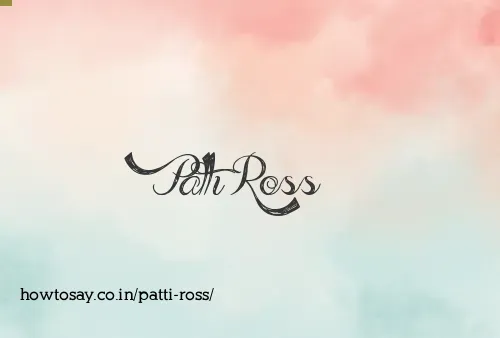 Patti Ross