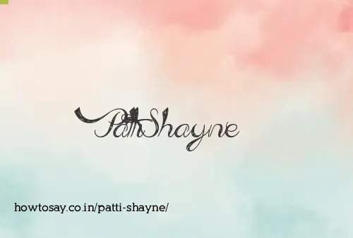Patti Shayne