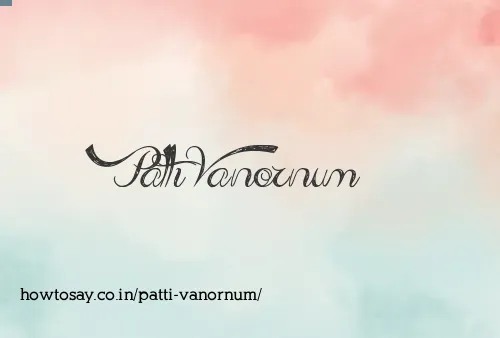 Patti Vanornum