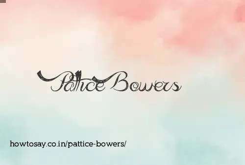 Pattice Bowers