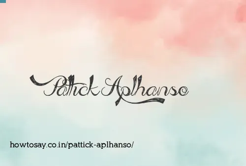 Pattick Aplhanso