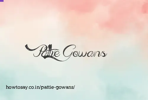 Pattie Gowans